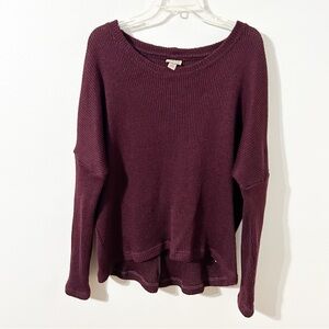 Cape Juby Plum Textured Sweater